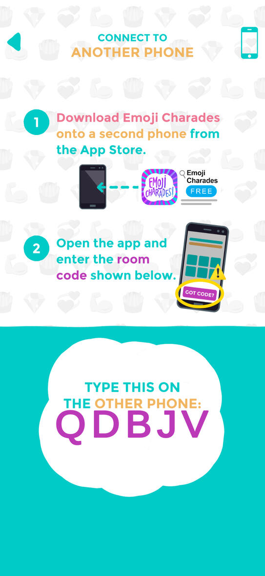 Connection menu: Another phone